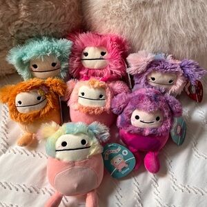 5” Squishmallow Bigfoot lot